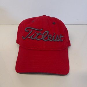 Titleist Golf Cap Red and Gray Adjustable